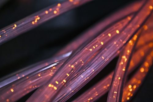 photo of fiber optics cables