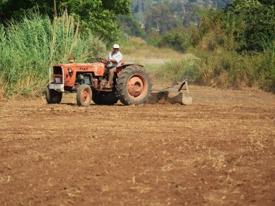 Man on a tractor