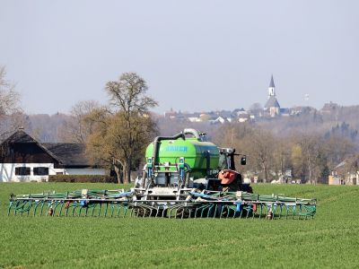 Photo of a Tractor on a Farm