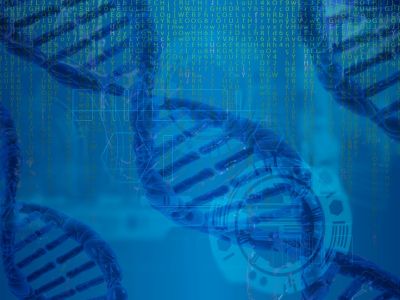 Image of double helix DNA