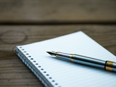 Image of pen and paper.
