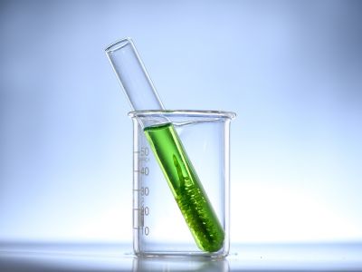 Photo of biofuel in a test tube