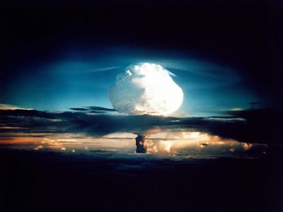 Photo of nuclear explosion.