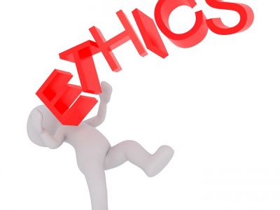 Image of the word ethics.