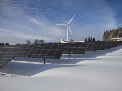 Photo of renewable solar energy.