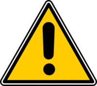 Image of hazard sign